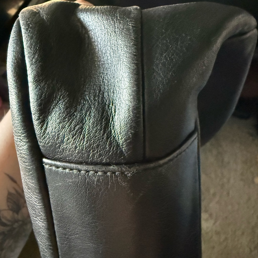Coach Campbell Hobo Shoulder Bag with Gold Buckle Black Leather - Picture 7 of 14